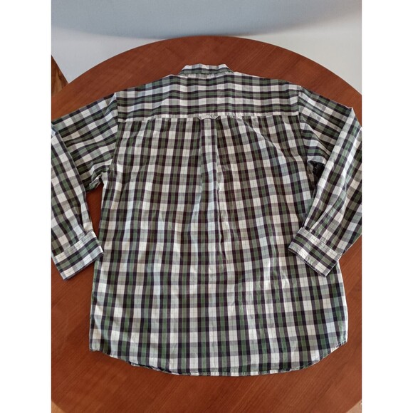Pendleton Button Down Shirt Mens Medium Plaid Check Long Sleeve 100% Cotton - Picture 6 of 9